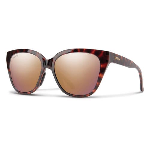 Smith Era Sunglasses Tortoise, Chromapop Polarized Rose Gold Mirror Lens New