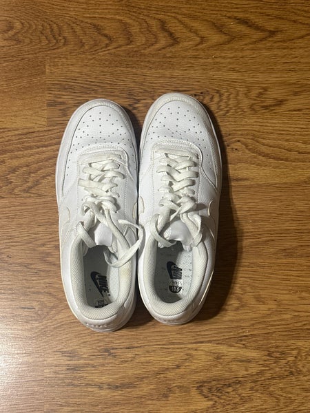 White Unisex Size M 10.5 (W 11.5) Adult Nike Air Force 1 Shoes (Used)