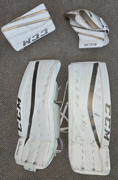 CCM Goalie Full Set (Used) - 32+1 Premier R1.5 Leg Pads/Extreme Flex II 860 Glove & Blocker