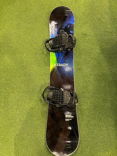 Never Summer Legacy 161cm Snowboard | w/ K2 Auto Series Bindings Large
