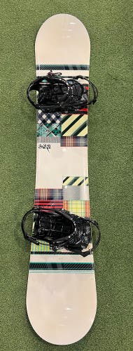 K2 SlayBlade An Original Penguin Collab 158cm Snowboard | w/ K2 Ever Bindings Large