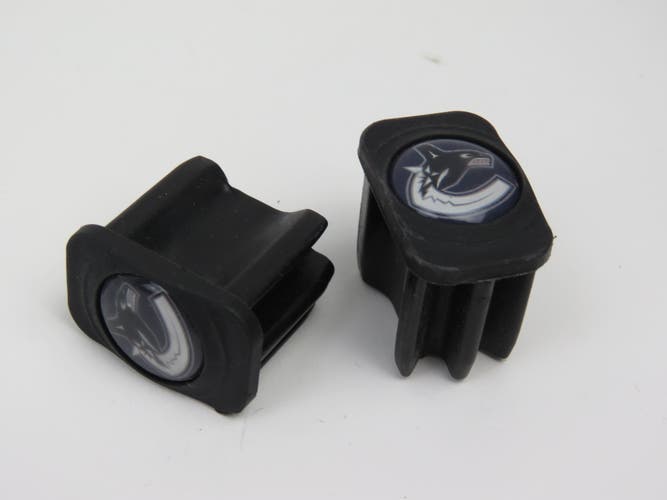 Vancouver Canucks NHL Team Issued Pro Stock Hockey Stick End Cap (1 pair)