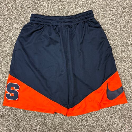 Nike Syracuse Orange Elite Dri-Fit Mesh Shorts Blue, Size XL