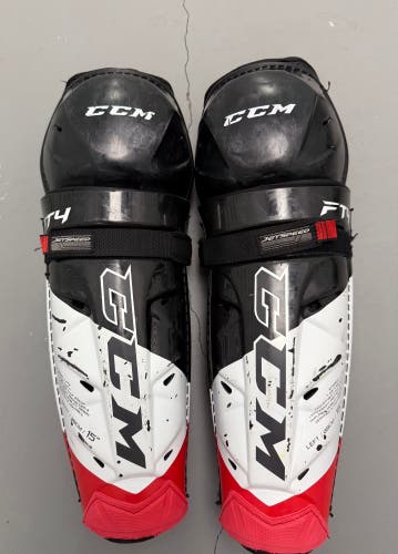 Senior CCM JetSpeed FT4 15" Shin Pads (Used)