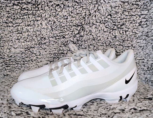 Nike Vapor Edge Shark Football Elite Cleat White Grey DQ5114-100 Men's Size 8