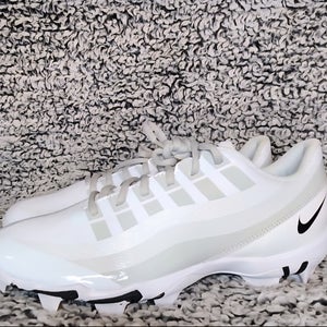 Nike Vapor Edge Shark Football Elite Cleat White Grey DQ5114-100 Men's Size 11