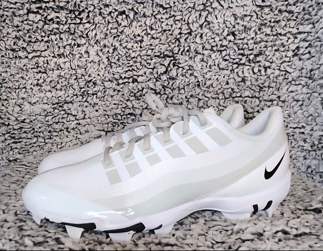 Nike Vapor Edge Shark Football Elite Cleat White Grey DQ5114-100 Men's Size 11