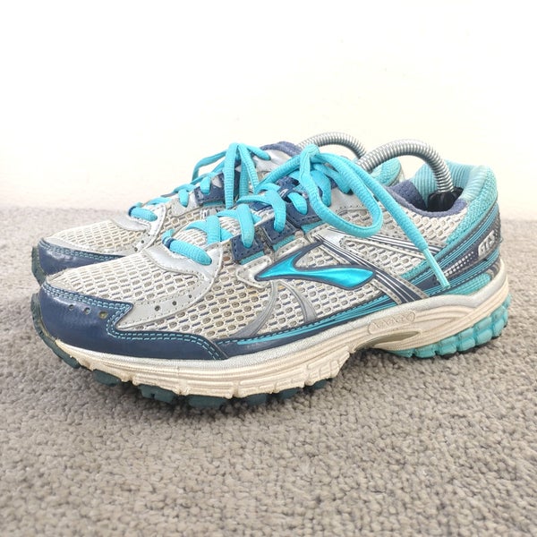 Brooks Adrenaline GTS 13 Womens Size 6.5 Running Shoes Gray Blue Sneakers