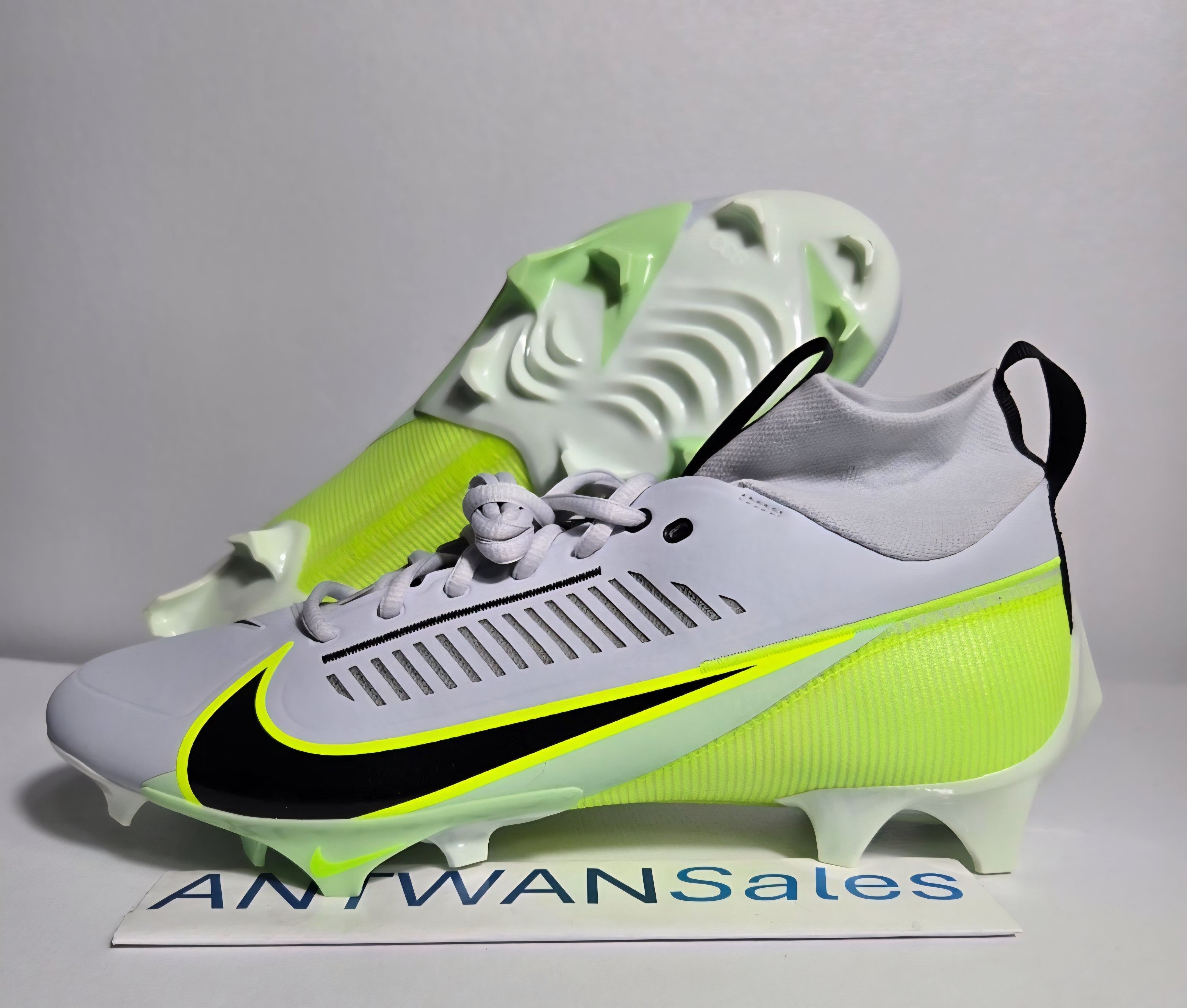 Nike Vapor Edge Pro 360 2 Football Cleats Platinum Green  display picture 1
