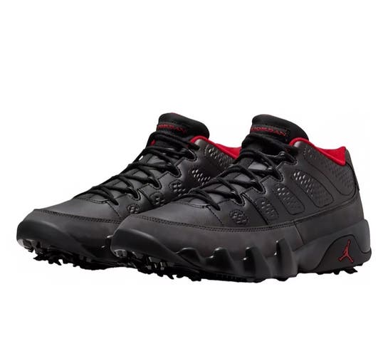 Nike Air Jordan 9 Golf Retro Black Charcoal True Red Mens FJ5934-002 Size 11