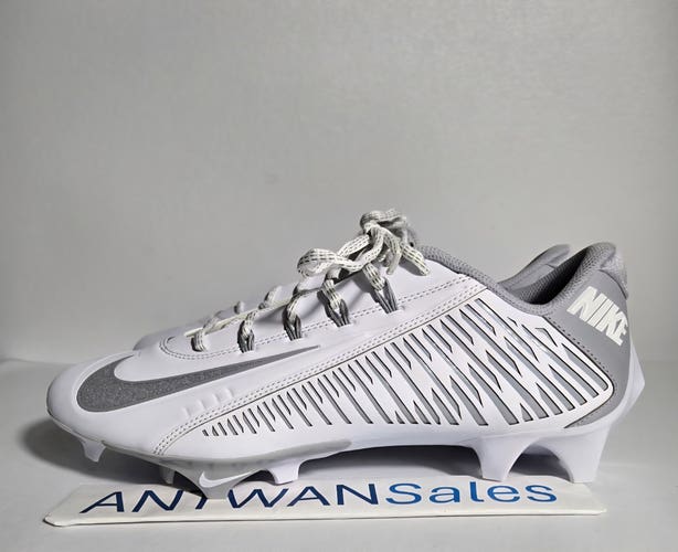 Nike Vapor Edge 360 VC Footall Cleats Mens Size 11.5 White Silver DO6294-100