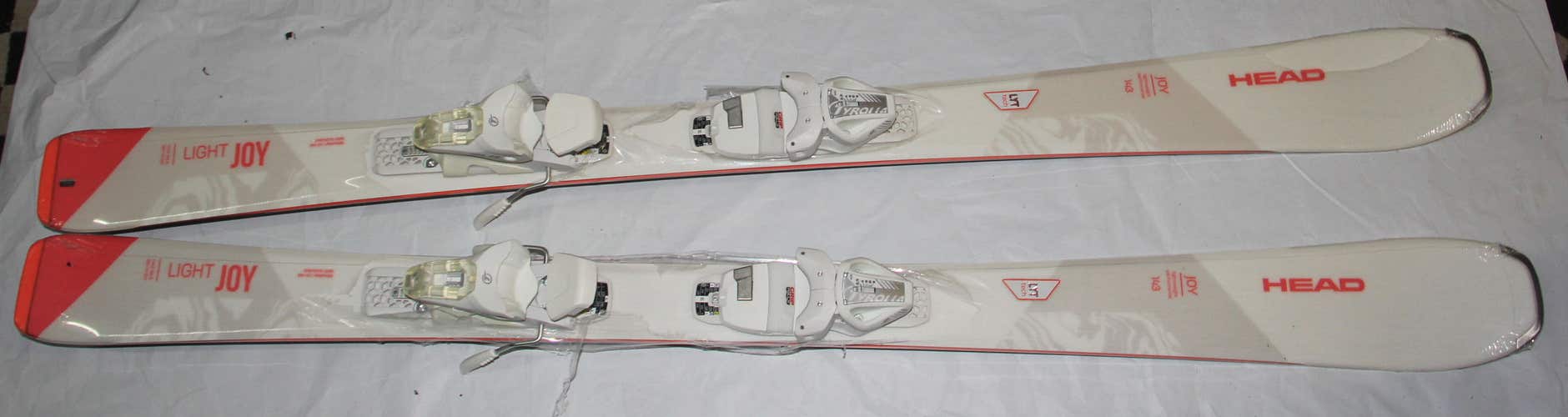 NEW HEAD light Joy Womens Skis 143 cm + SLR 9.0 Bindings size adjustable
