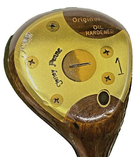 Toney Penna Original Oil Hardened Persimmon Driver 1-Wood RH Stiff Steel 43.5 HC