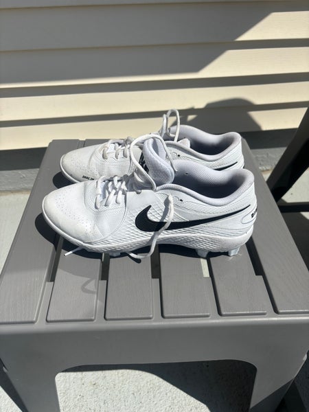White Men's Size M 12.0 (W 13.0) Adult Nike Air Diamond Low Top Molded Cleats (Used)