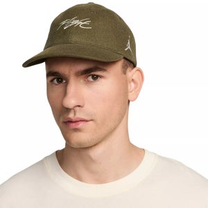 Air Jordan Flight Fly Unstructured Cap Men's Medium Green Strapback Hat DSGL992