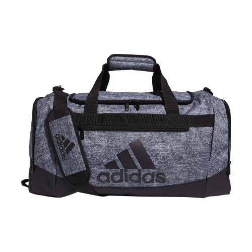 Adidas Defender 4 Duffel Bag Unisex M Gray Black Jersey Crossbody Strap DSGL998