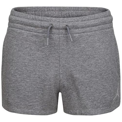 Jordan Essentials Shorts Girls XL Gray Jumpman Logo Drawstring Active DSGL838