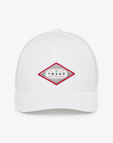 Travis Mathew Bellville Tx 2.0 Cap Mens White Mesh Back Snapback Outdoor DSGL792