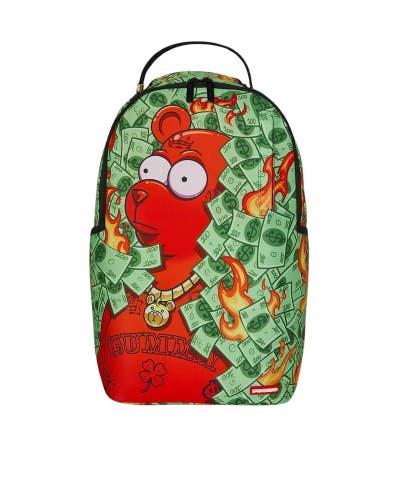 Sprayground Diablo Money Bush Backpack Unisex Multi Graphic Laptop Sleeve SPR248