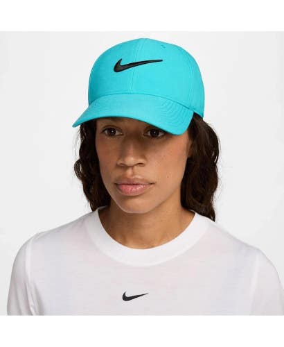 Nike Dri-FIT Club Structured Baseball Cap Unisex Turquoise Swoosh Logo DSGL985