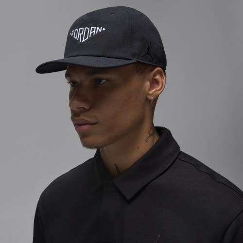 Jordan Pro FZ2021-010 Unstructured Hat Men's L/XL Black Snapback Hat DSGL996