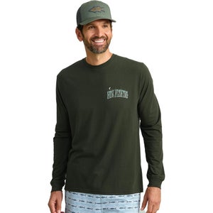 HUK T-Shirt Men's 2XL Cypress Landing Graphic Print Fishing Performance DSGL818