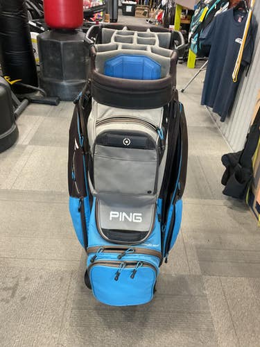 Used Ping PIONEER Mens Cart Bag Royal Blue 11614-S000233889