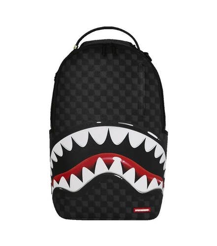 Sprayground Sharks In Paris Balloon Backpack Unisex Black Shoulder Strap SPR245