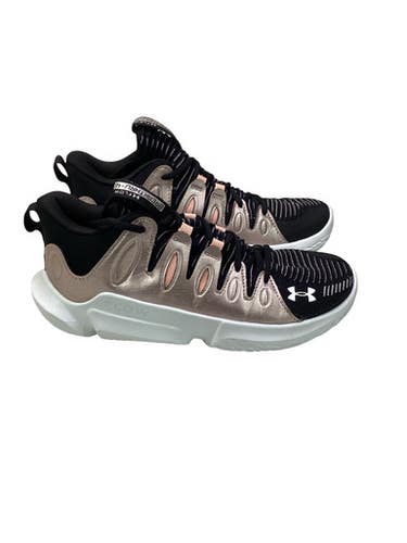 Used Under Armour Basketball Shoes M Black And White Senior 9.5 11347-S000266562