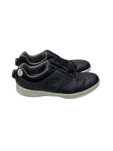 Used Foot Joy BOA ADJUSTABLE MENS GOLF SHOES Mens Golf Shoes Black Senior 11 11347-S000266538