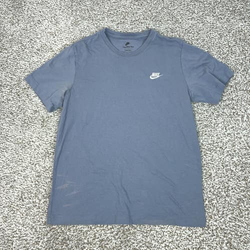 Nike Shirt Mens Large Blue Nike Tee Embroidered Swoosh Crewneck Top Sports T