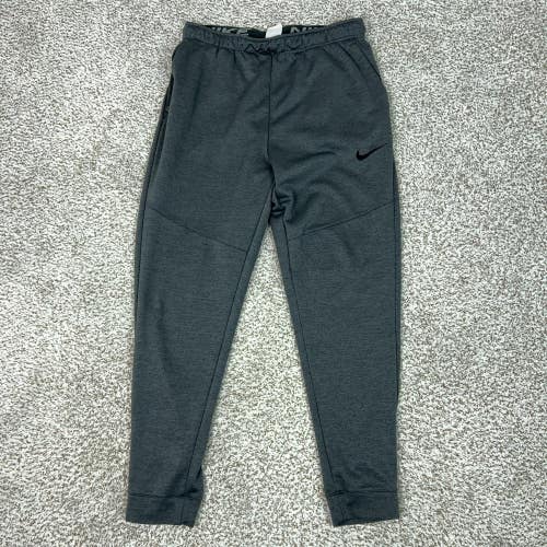 Nike Pants Mens Large Gray Dri-FIT Knit Joggers Tapered Swoosh Athletic Running