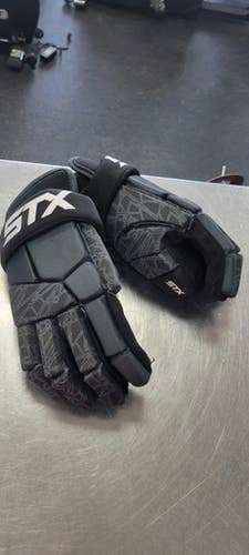 Used STX LG Lacrosse Gloves Mens Black LG 11497-S000156761
