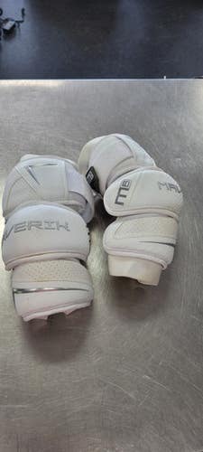 Used Maverik M6 MEDIUM Lacrosse Arm Pads/Guards White MD 11497-S000156760