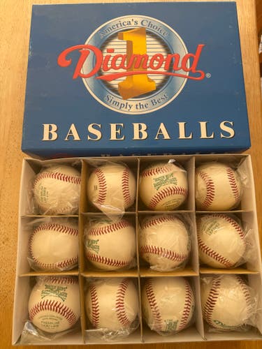 Diamond Baseballs 12 Pack (1 Dozen) (New)