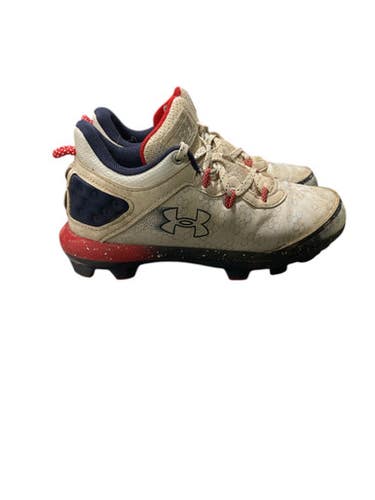 Used Under Armour HARPER 8 BB/SB Cleats White Junior 02.5 11847-S000034010