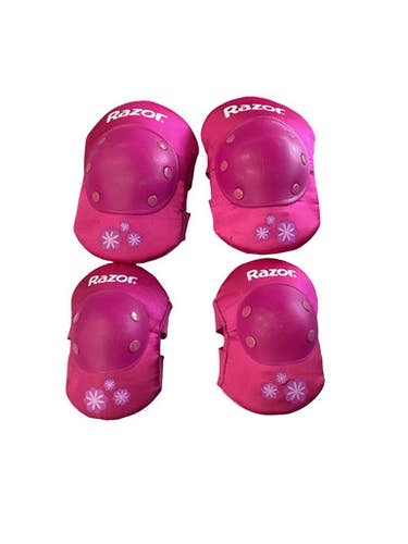 Used Razor Skateboard Elbow Pads Pink MD 11760-S000090214