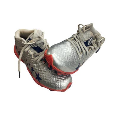Used Under Armour FREEDOM BB/SB Cleats Silver Junior 01.5 11760-S000090307