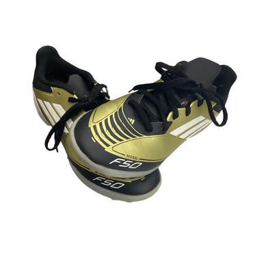 Used Adidas Soccer Indoor Shoes Gold Junior 05 11760-S000090304