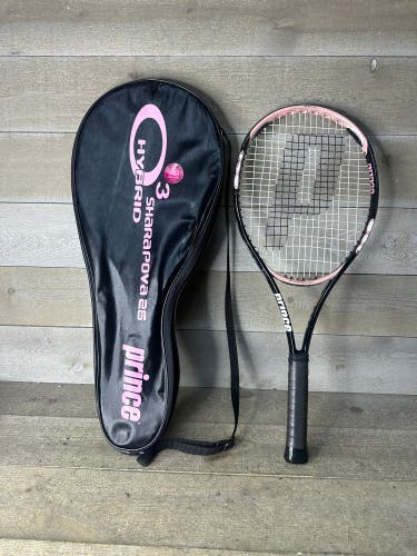 Prince Hybrid O3 Sharapova 26+ Mid Plus 100 Tennis Racquet 4" Grip #0 Racket Bag