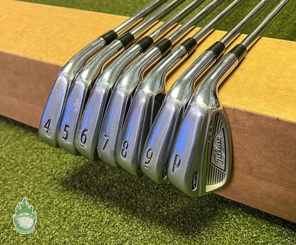 Used RH Titleist AP2 Forged Irons 4-PW KBS Tour V X-Stiff Flex Steel Golf Set