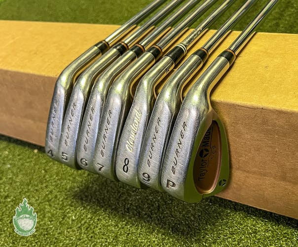Used Right Handed TaylorMade Burner LCG Irons 4-PW 90g Stiff Steel Golf Set