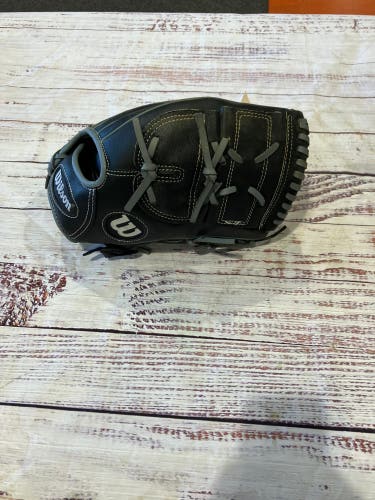 Black Wilson A360 RH Baseball Glove 12" (Used)