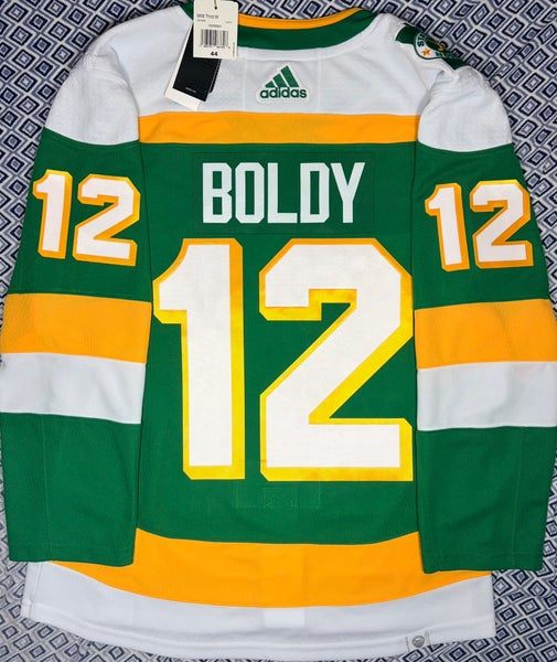 Matt Boldy Minnesota Wild Adidas Prime Green 3rd Jersey Size: 44 + Tria