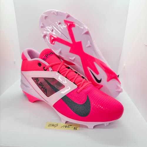Nike Alpha Menace 4 Pro NRG Racer Pink Football Cleats Mens Size 12 / HJ4568-600