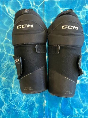 Senior CCM Referee Shin Pads 14" (Used)
