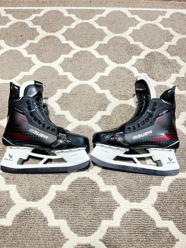 Red 2024 Bauer Supreme Shadow Hockey Skates Regular Width 9 (New)