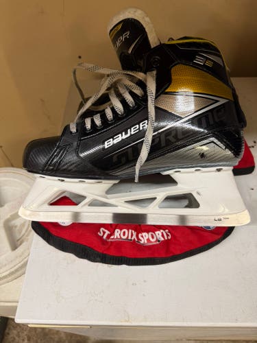 2020 Bauer Supreme 3S Hockey Goalie Skates Extra Wide Width 12 (Used)