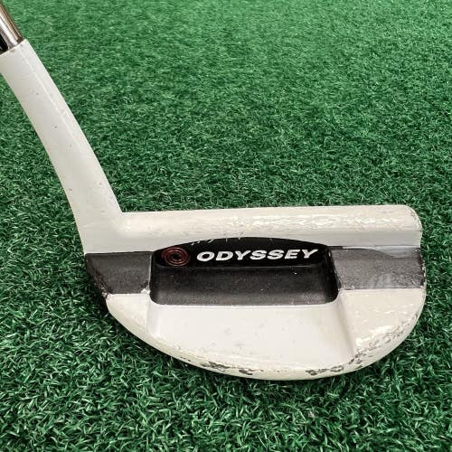 Odyssey Versa #9 White Heel Shafted Half Mallet Putter MRH 33" Steel Shaft