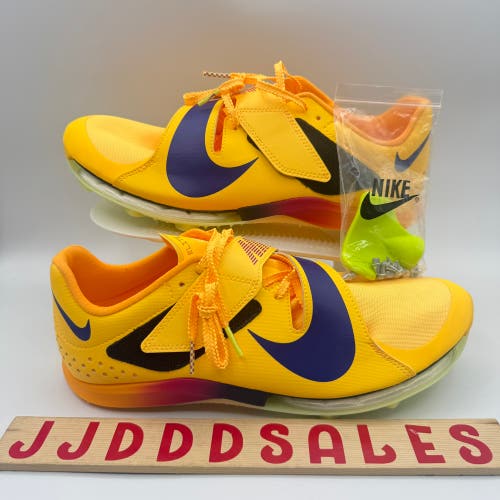 Nike Zoom LJ Long Jump Elite Citron Pulse Track Spikes FZ9326-800 Men’s Sz 10.5

New Without Box